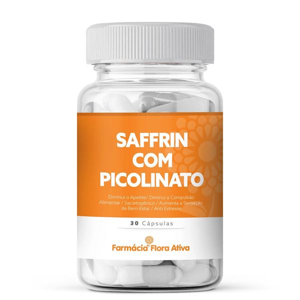 Saffrin com Picolinato 30 Cápsulas (Crocus sativus L. + Picolinato de Cromo)