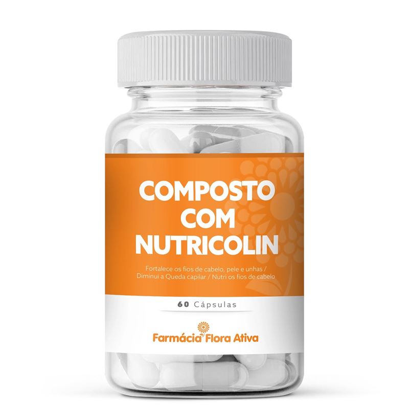 Composto com Nutricolin 60 Cápsulas (Nutricolin, Biotina e associações de vitaminas)